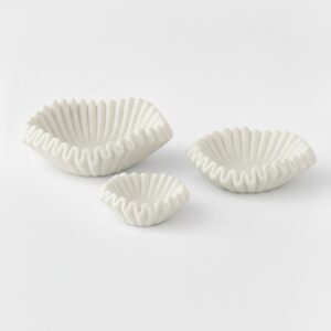 FLUTED MARBLE BOWL