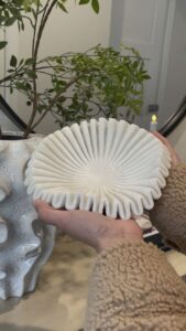 Fluted Marble Bowl – Subyaas Handcrafted White Marble Luxury Décor