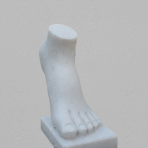 Explore the Subyaas Roman-Inspired Marble Foot Statue, handcrafted from natural marble. A museum-style classical décor accent for luxury interiors.