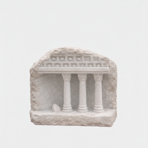 Ancient Greek Miniature Marble Temple Facade | Luxury Classical Décor – Subyaas
